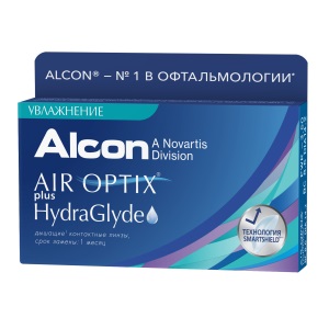 Air Optix plus HydraGlyde 6pk контактные линзы