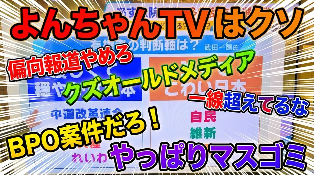 よんちゃんTV 偏向報道