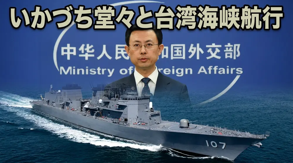 護衛艦いかづち台湾海峡航行