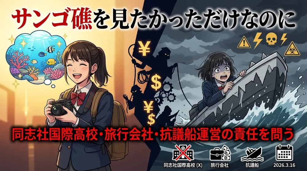 辺野古抗議船に奪われた17歳の命